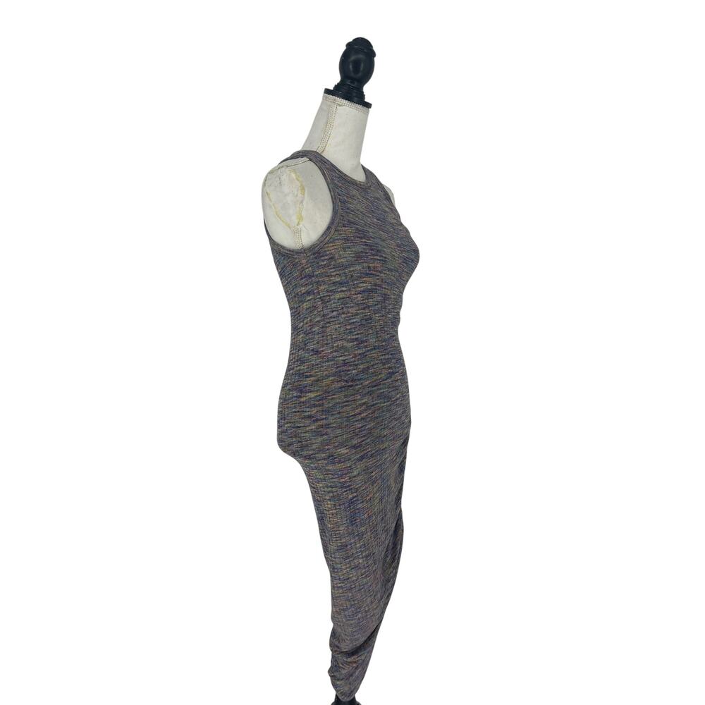 Veronica Beard Haylee Rib-Knit Ruched Midi-Dress Multicolored - Picture 7 of 10